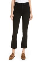 Women's Rag & Bone/jean Hana High Waist Ankle Flare Jeans - Black