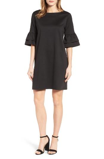 Women's Halogen Ruffle Sleeve Shift Dress