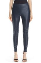 Women's St. John Collection Stretch Nappa Leather Crop Leggings