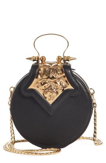Okhtein Mini Dome Crossbody Clutch - Black