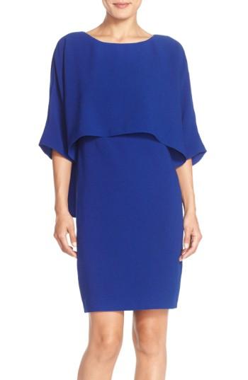 Women's Adrianna Papell Draped Blouson Sheath Dress - Purple
