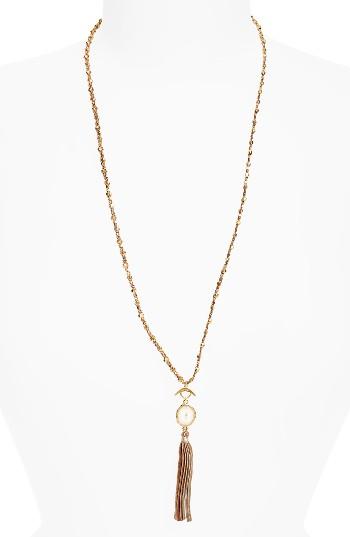 Women's Chan Luu Long Tassel Pendant Necklace