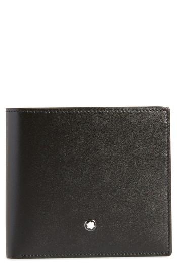 Men's Montblanc Meisterstuck Leather Wallet - Black