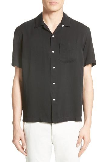 Men's Rag & Bone Glenn Camp Shirt - Black