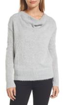 Women's Caslon Long Sleeve Brushed Sweater, Size - Grey