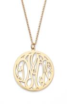 Women's Argento Vivo Personalized 3-letter Monogram Necklace