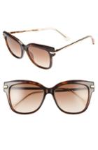 Women's Jimmy Choo Aras 54mm Cat Eye Sunglasses - Black/ Gold/ Copper