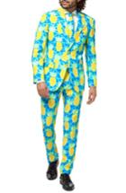 Men's Opposuits Summer Shineapple Trim Fit Two-piece Suit With Tie