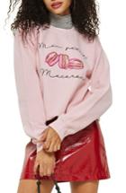 Petite Women's Topshop X Tee & Cake Macaron Sweatshirt - Pink