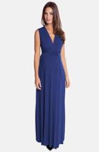 Women's Olian Lucy Maternity Maxi Dress - Blue