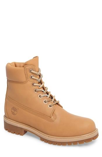 Men's Timberland Premium Waterproof Plain Toe Boot M - Brown