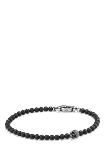 Men's David Yurman 'spiritual Beads' Skull Bead Bracelet With Semiprecious Stones