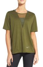 Women's Nike Zonal Cooling Relay Tee - Green