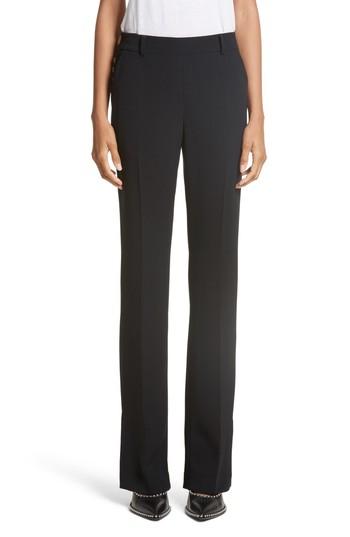 Women's Alexander Wang Side Snap Bootcut Pants - Black