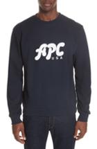 Men's A.p.c. New Logo Crewneck Sweatshirt