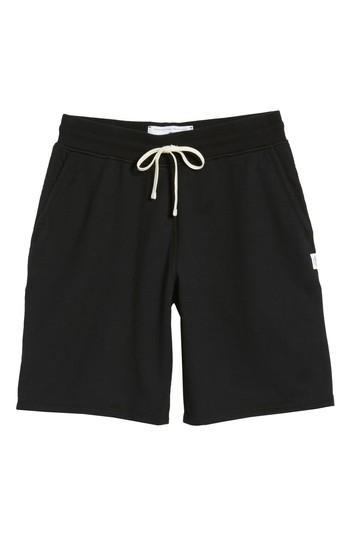 Men's Reigning Champ Terry Cotton Sweat Shorts, Size - Black