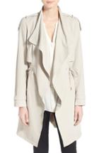 Women's French Connection Drape Front Trench Coat
