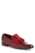 Men's Santoni Floyd Tassel Wingtip Loafer D - Burgundy