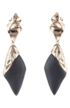 Women's Alexis Bittar Retro Gold Collection Crumpled Gold Drop Earrings