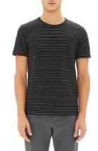 Men's Theory Essential Striped T-shirt - Black