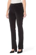 Women's Nydj Marilyn Velvet Straight Jeans - Black