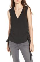 Women's Trouve Side Cinch Tank, Size - Black