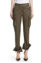 Women's Monse Twill Cargo Pants - Green