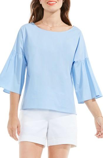 Women's Vince Camuto Bell Sleeve Poplin Blouse