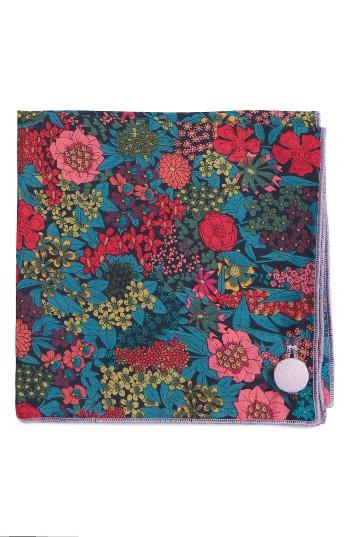 Men's Armstrong & Wilson Vibrant Garden Cotton Pocket Square