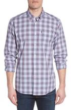 Men's Barbour Leo Trim Fit Plaid Sport Shirt - Pink