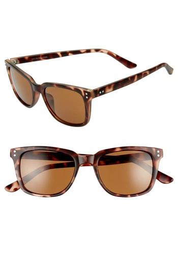 Men's 1901 Curtis 52mm Square Sunglasses - Matte Brn Tort/ Brown