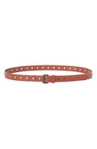 Women's Tomas Maier Leather Belt, Size - Burnt Tangerine