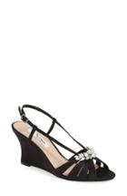 Women's Nina 'voleta' Wedge Sandal M - Black