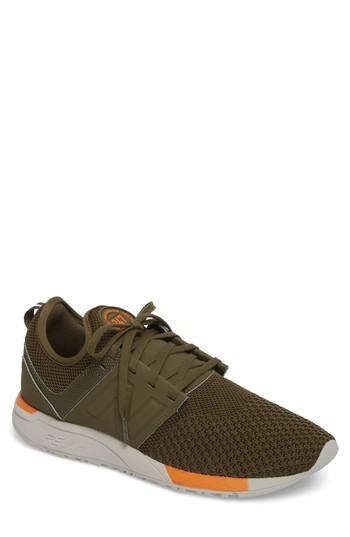 Men's New Balance 247 Winter Knit Sneaker .5 D - Green