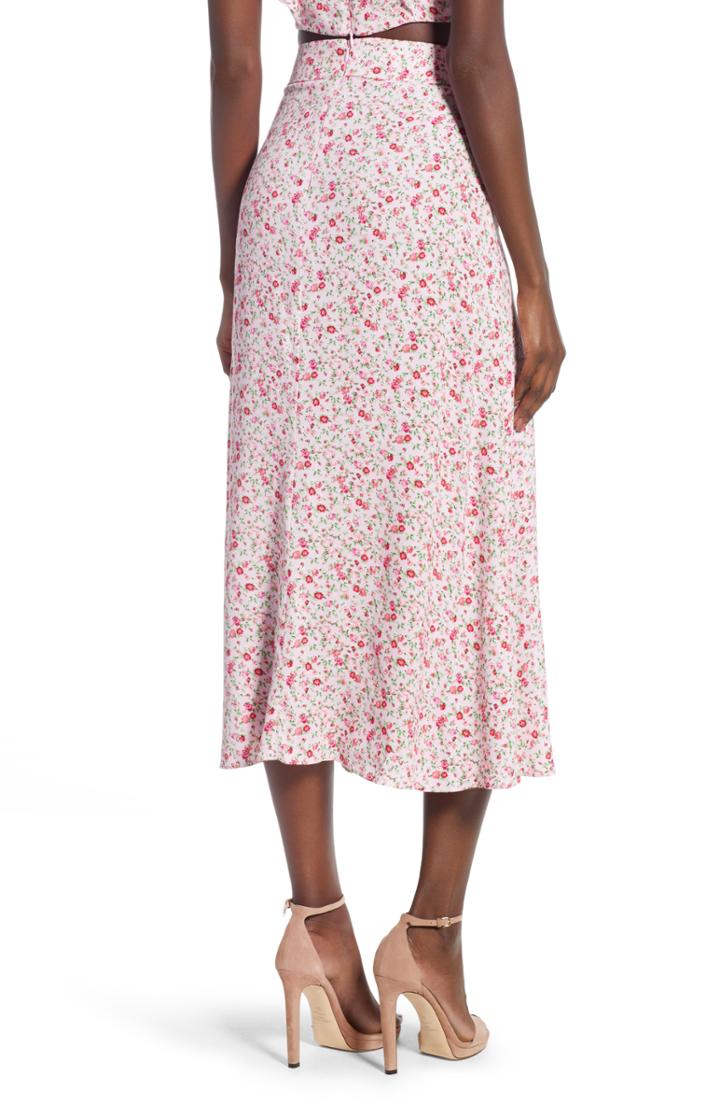 Women's Afrm Mia Ruffle Midi Skirt