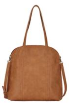 Antik Kraft Faux Leather Shopper Tote With Pouch - Brown