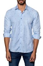 Men's Jared Lang Embroidered Sport Shirt - Blue