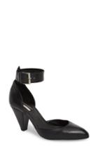 Women's Topshop Jazzie Ankle Strap D'orsay Pump .5us / 37eu - Black