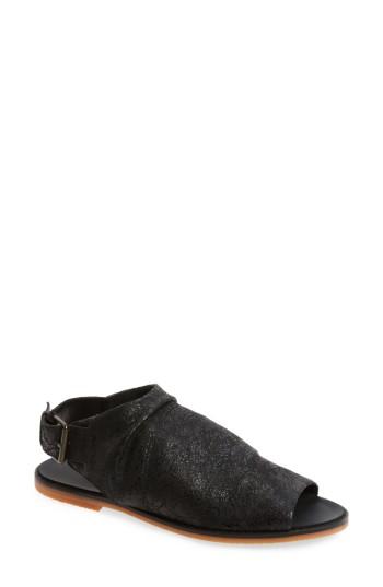 Women's Kelsi Dagger Brooklyn Slouchy Slingback Sandal .5 M - Black