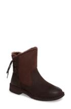 Women's Ugg Naiyah Lace-back Genuine Shearling Boot M - Brown