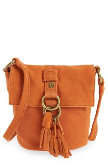 Elle & Jae Gypset Wildleder Suede Crossbody Bag - Orange