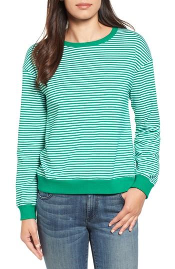Women's Halogen Lace-up Knit Top - Green