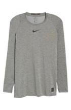 Men's Nike Pro Fitted Performance T-shirt, Size - Grey