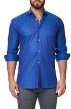 Men's Maceoo Trim Fit Dot Print Sport Shirt (s) - Purple