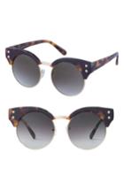 Women's Perverse Anastasia 52mm Retro Sunglasses - Multi Brown/ Black