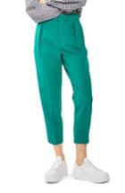Women's Topshop Peg Trousers Us (fits Like 0) - Green