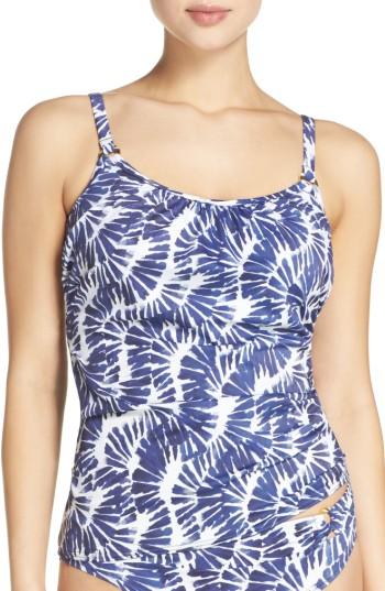 Women's Fantasie Lanai Underwire Tankini Top Gg (7d Us) - Blue
