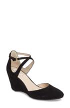 Women's Cole Haan Lacey Ankle Strap Wedge Pump B - Black