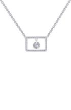 Women's Lafonn Simulated Diamond Open Rectangle Pendant Necklace