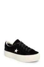 Women's Converse Chuck Taylor One Star Platform Sneaker .5 M - Black